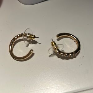 Gold hoop earrings